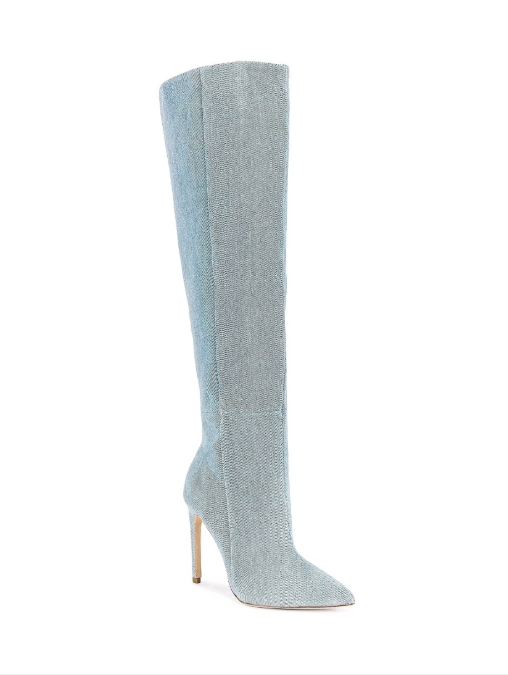 Raye Benita Knee High Boots Denim Size 6 New